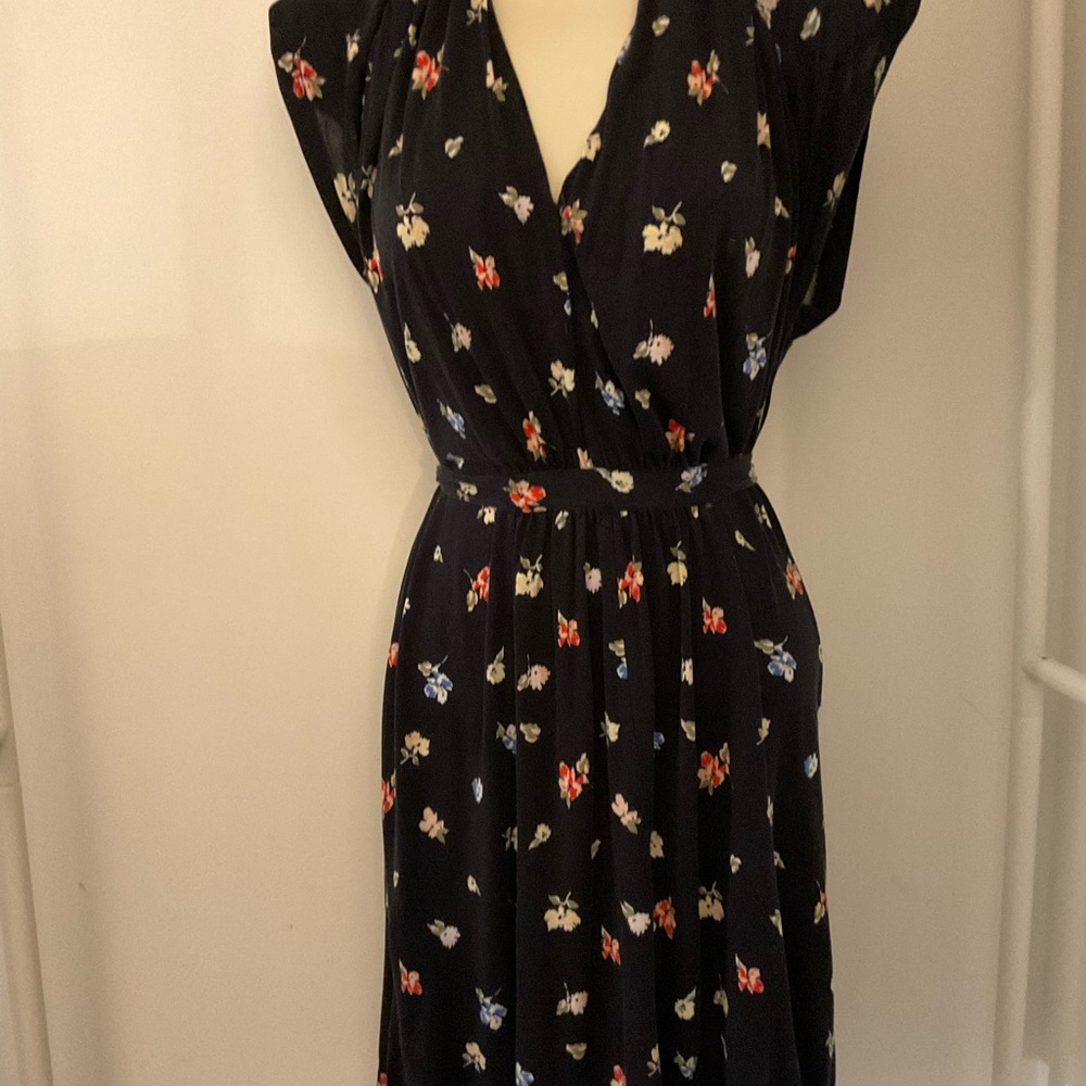 Floral Black Dress